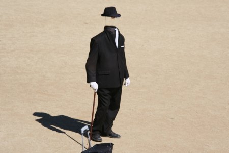 Een entertainer in Park Güell